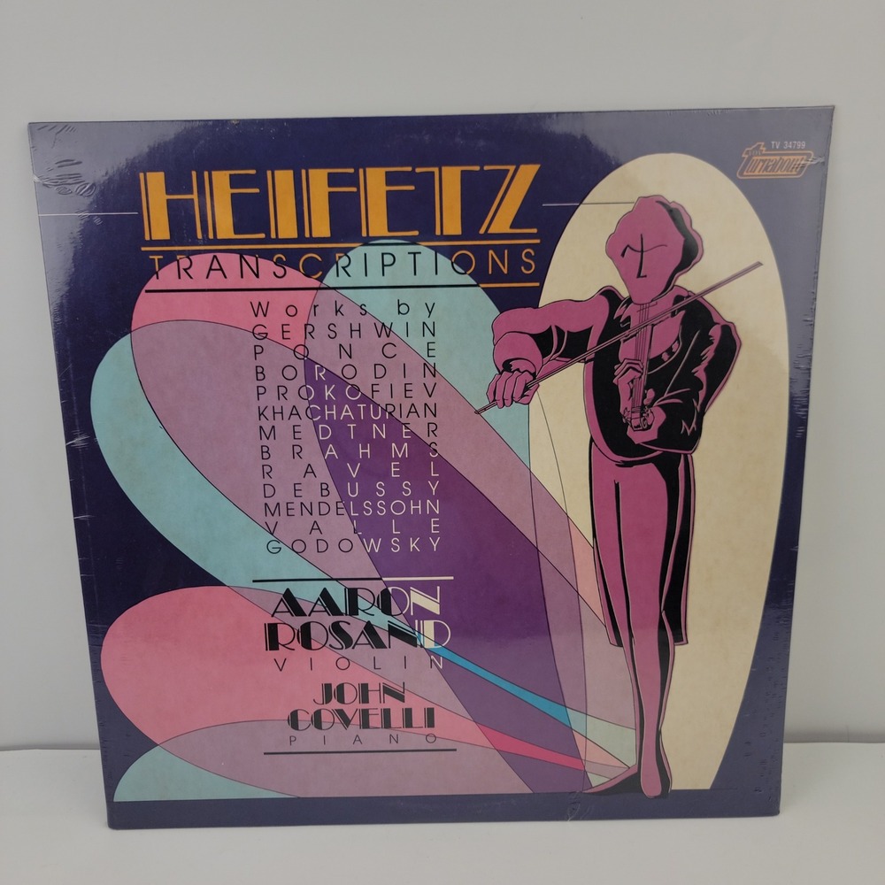 Heifetz Transcriptions Aaron Rosand John Covelli Vinyl LP Turnabout TV 34799